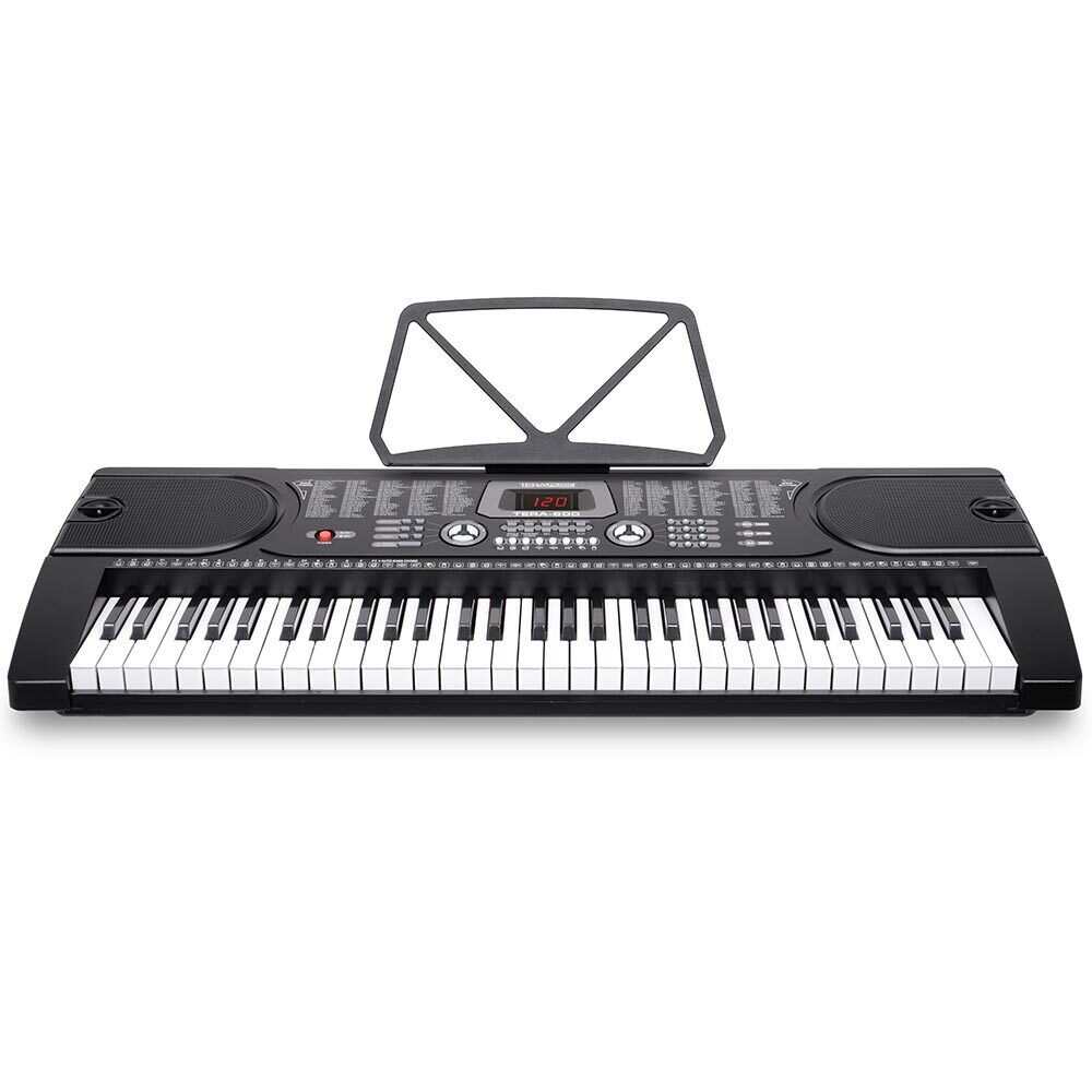 Tastiera Musicale Pianola Elettronica 61 Tasti Pianoforte AUX MIcrofono