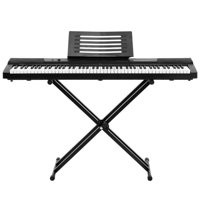 Tastiera Musicale 88 Tasti Pesati Professionale Pianola con Pedale e Supporto