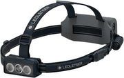 Ledlenser NEO9R - Lampada frontale ricaricabile a LED con fascia pettorale, ultra-luminosa da 1 200 lm, 120 ore di autonomia, fascia riflettente - Per trail running, escursionismo, ciclismo - Nero
