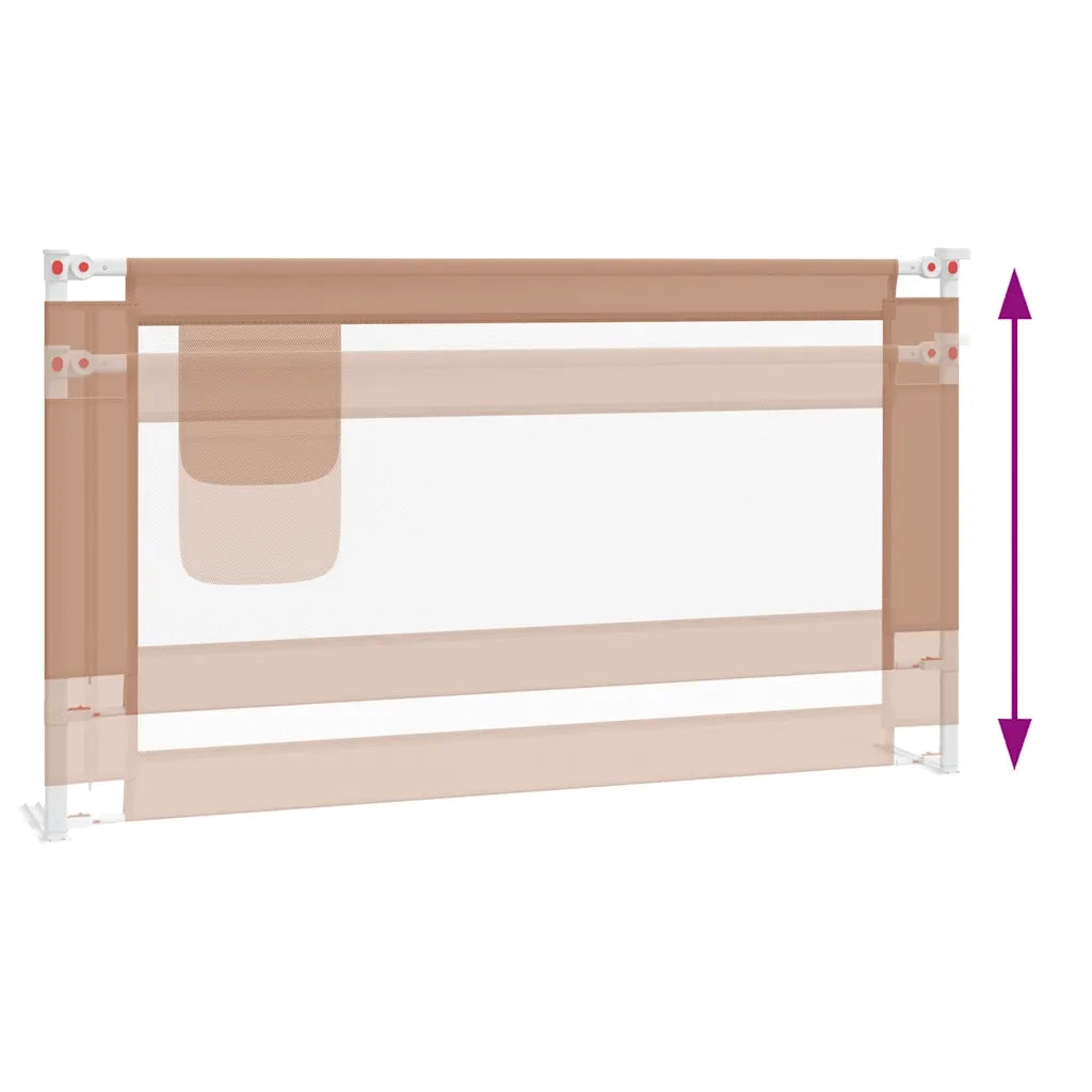Sponda Letto di Sicurezza per Bambini Talpa 150x25cm in Tessuto 10220