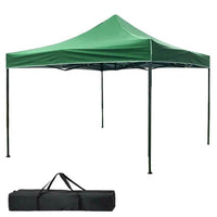 Gazebo 3x3 Pieghevole Impermeabile Richiudibile Fisarmonica Fiera mercato Verde