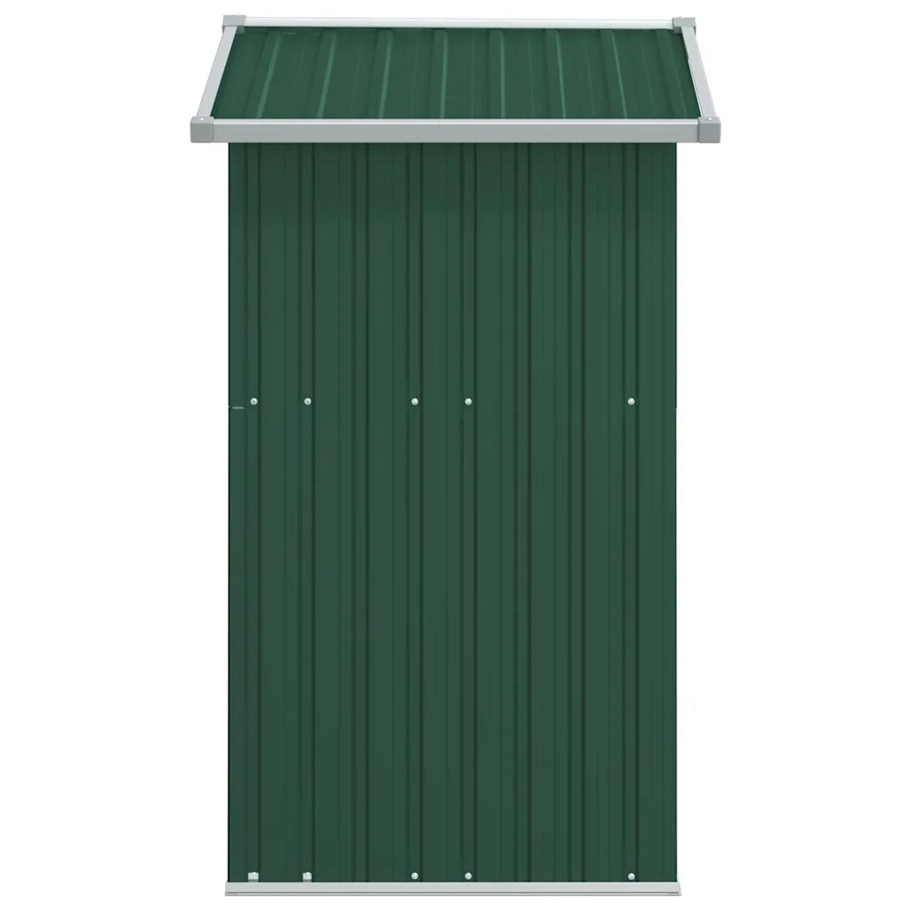Capanno da Giardino Verde 126x97,5x177 cm Acciaio Zincato 316233