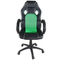 Sedia Poltrona Da Ufficio Direzionale Ruote Girevoli Sportiva Racer Gaming Verde