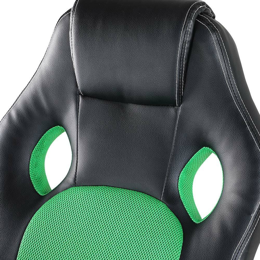 Sedia Poltrona Da Ufficio Direzionale Ruote Girevoli Sportiva Racer Gaming Verde