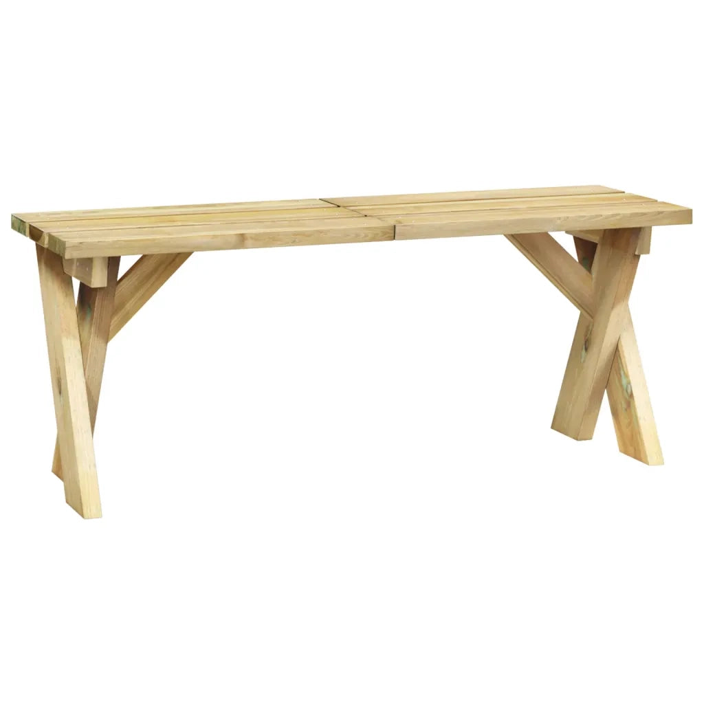 Panca da Giardino 110 cm in Legno di Pino Impregnato 318421