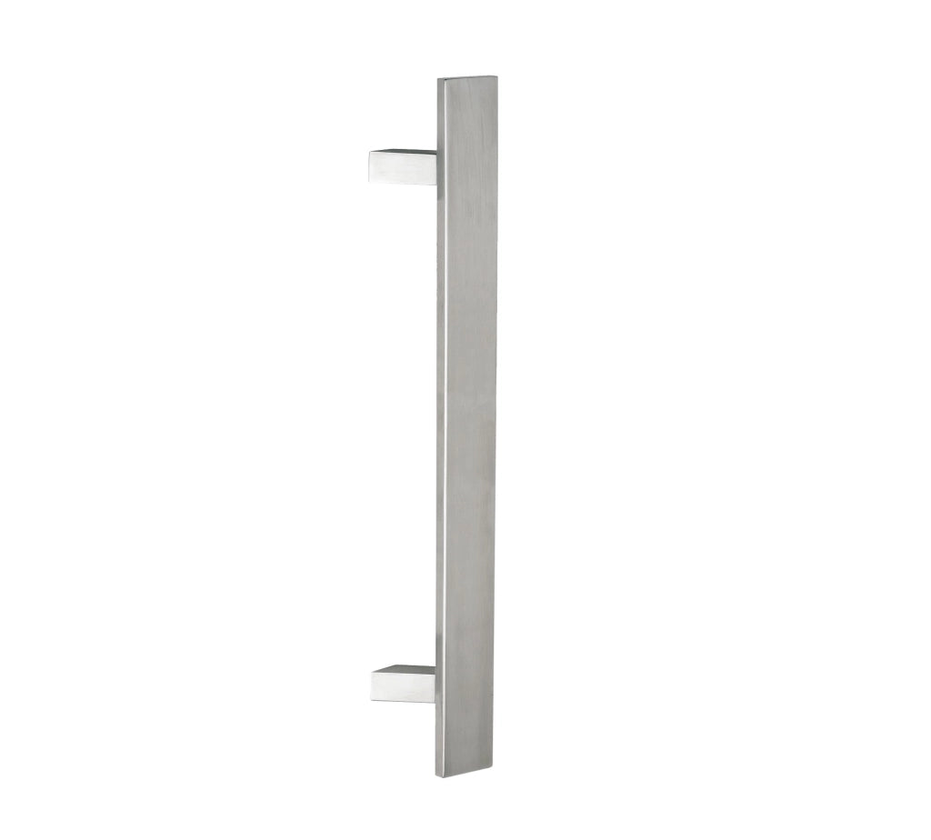 MANIGLIONE INOX INCLINATO 'OREGON' 40x10x500 mm, Inter. 300 mm - Col. Inox satinato/lucido - 2 pezzi- FIMET MANIGLIE