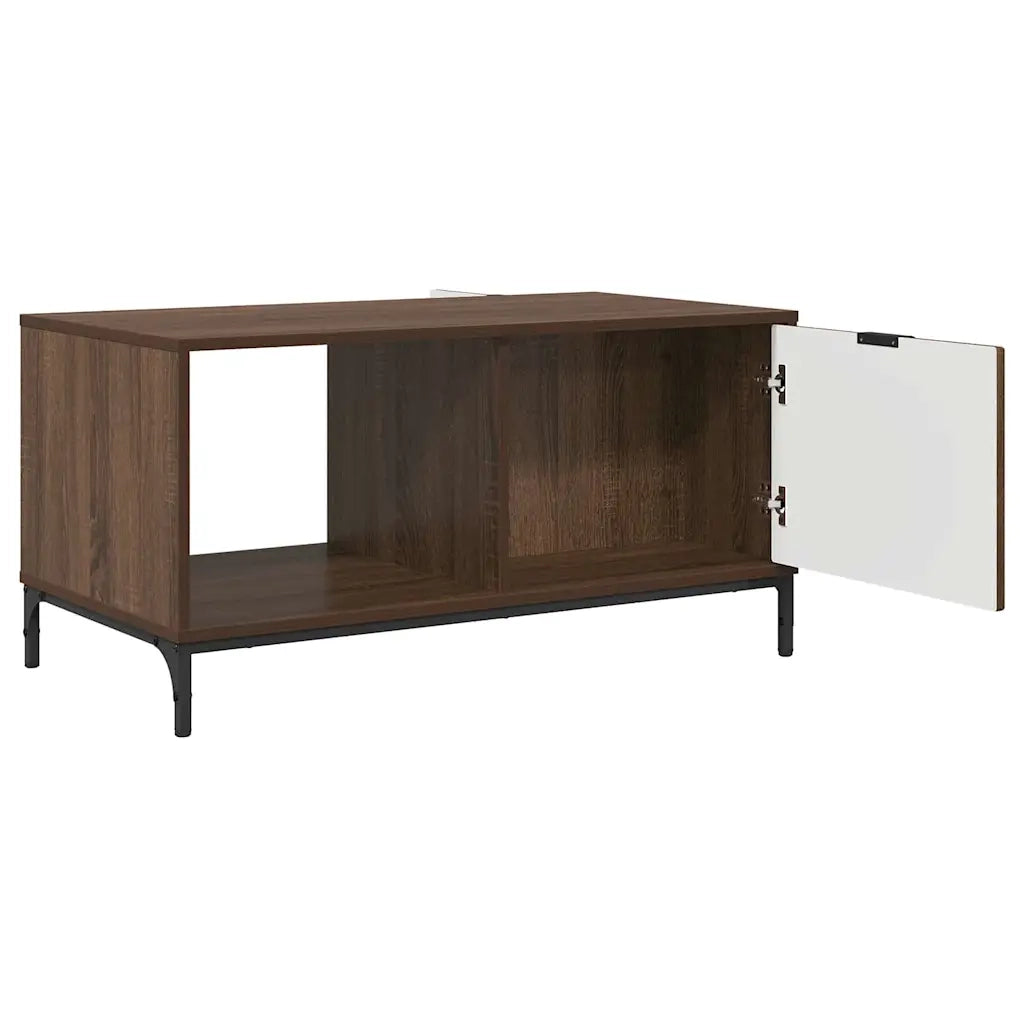 Tavolino da salotto con cassetto Rovere Marrone 90 x 49 x 46 cm