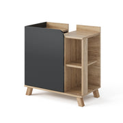 Vicco Mobiletto per lavabo Antracite 60 x 65 cm con porta e vani aperti