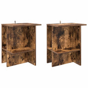 2 pz Tavolino da salotto | Tavolino da caff¨¨ | Tavolino da Soggiorno Rovere Fumo 40 x 30 x 49 cm