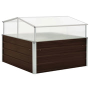 Serra 100 x 100 x 85 cm in acciaio zincato marrone 02_0001738