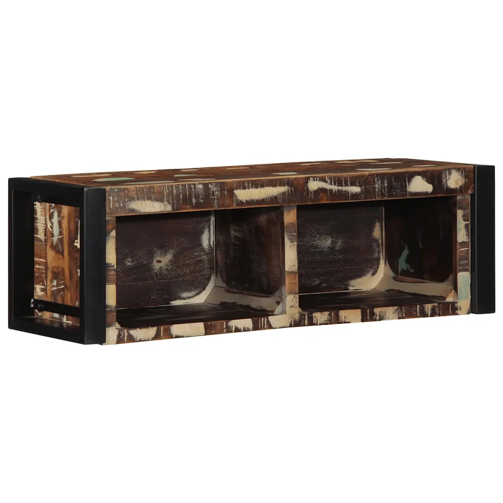 vidaXL Mobile Porta TV Multicolore 80x30x25 cm Legno Massello Recupero