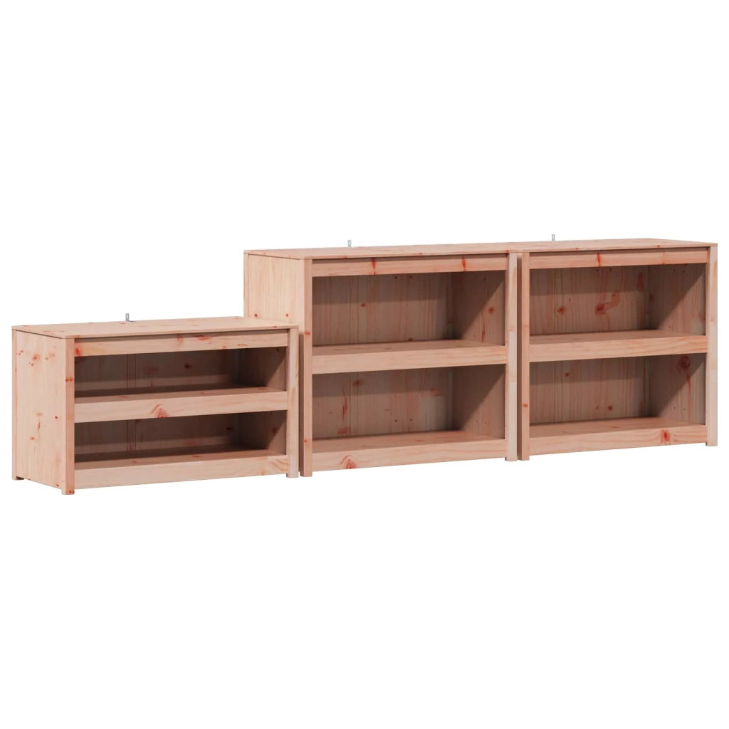 Mobile da cucina da esterno MEPPEL 3 pz Bianco 3443798
