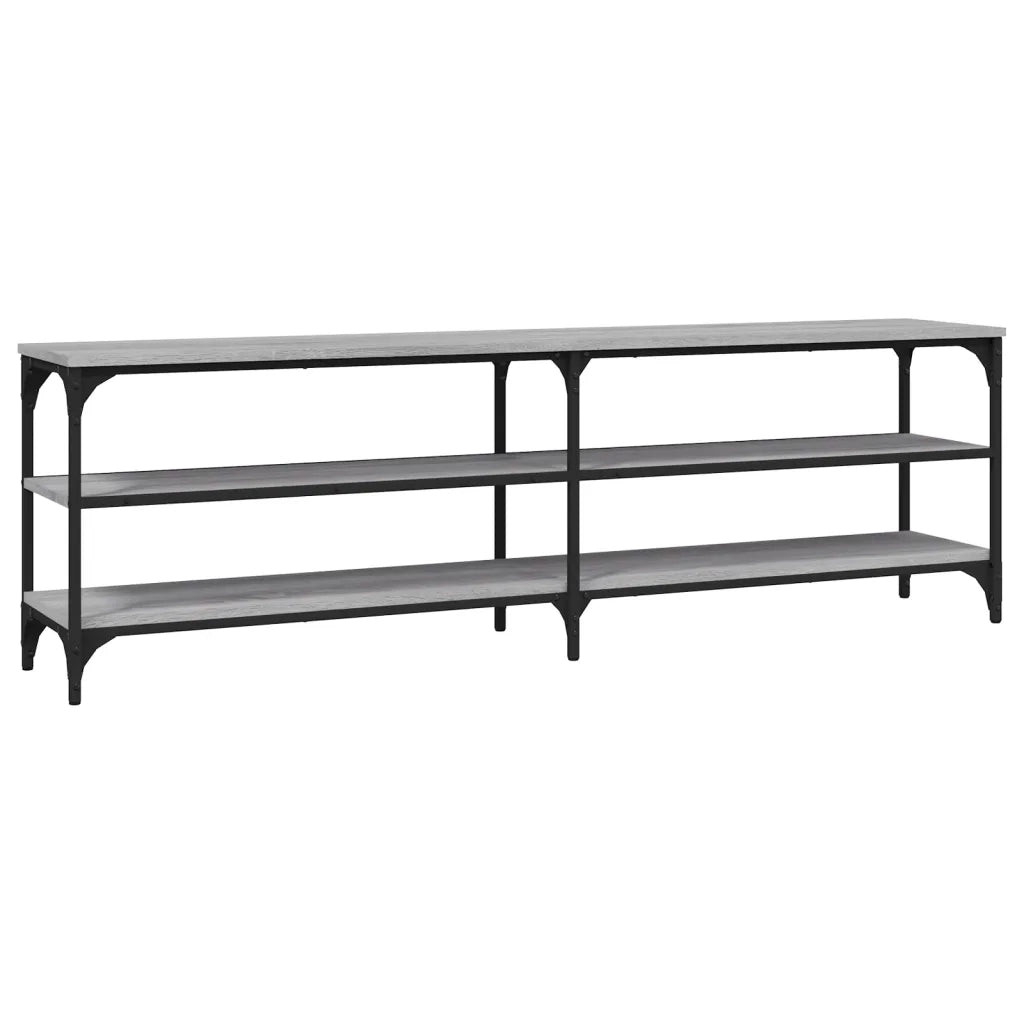 Mobile Porta TV Grigio Sonoma 160x30x50 cm in Legno Multistrato