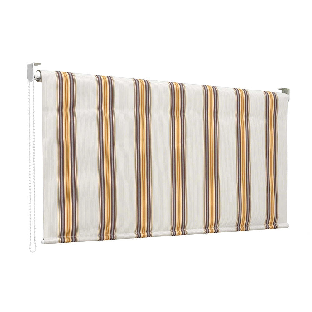 Tenda da Sole a Caduta 250x150 cm Tessuto in Poliestere Riga Beige