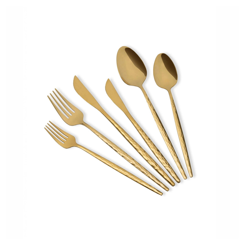Nimesira, set Posate set da 36, oro