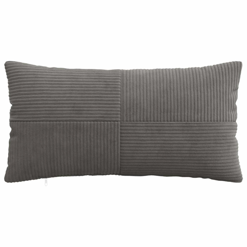 Federa 2 pcs ALMELO Grigio Scuro 40 x 80 cm corduroy 914608