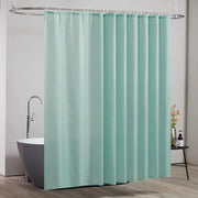 Gordino per doccia Menta anti muffa tessuto in poliestere impermeabile per docce o cabine doccia con 18 ganci, dimensioni 275x180cm.