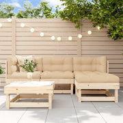 Set Mobili da Giardino 5 pz in Legno Massello di Pino 3186158