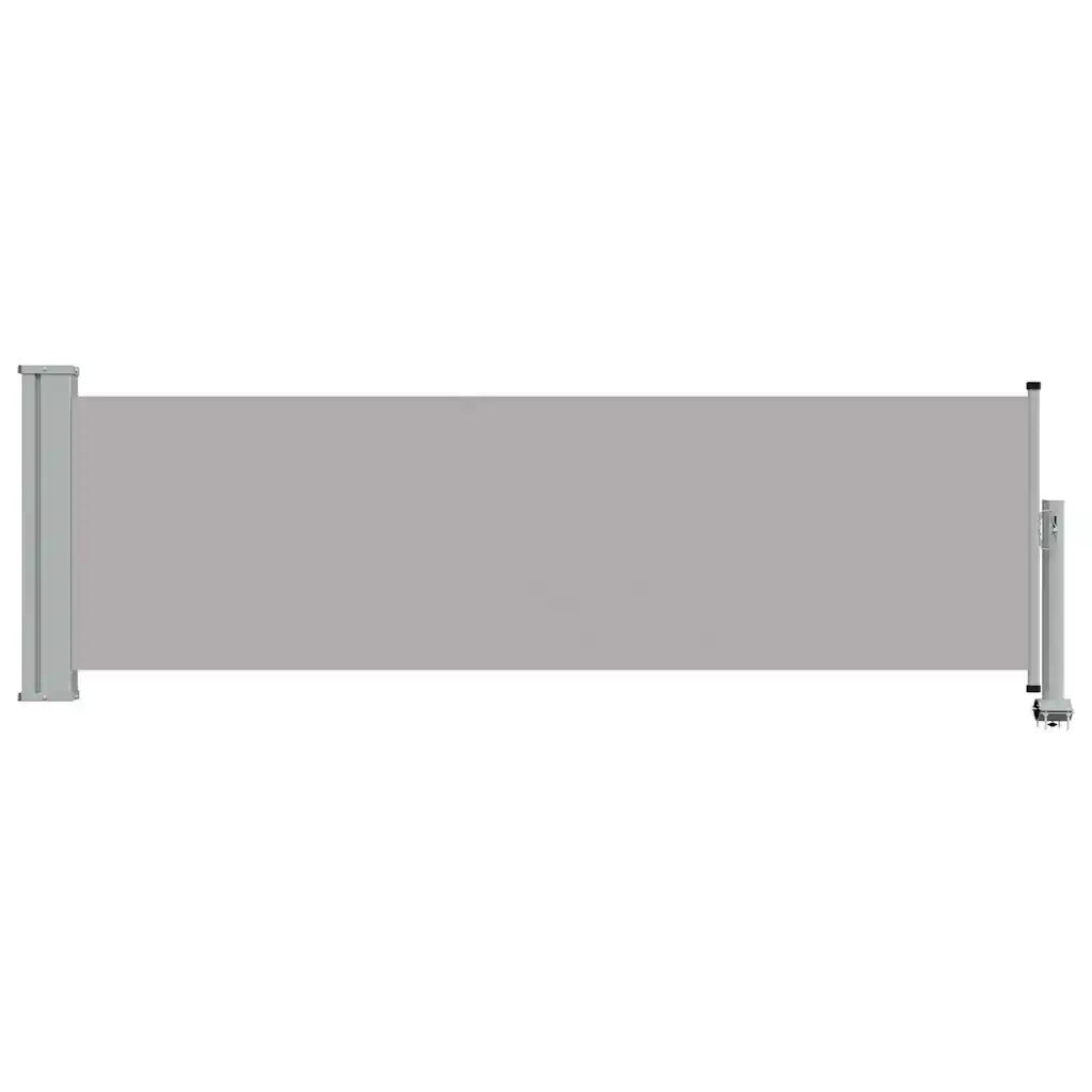Tenda Laterale Retrattile per Patio-Tenda parasole per balcone 80x300 cm Grigia