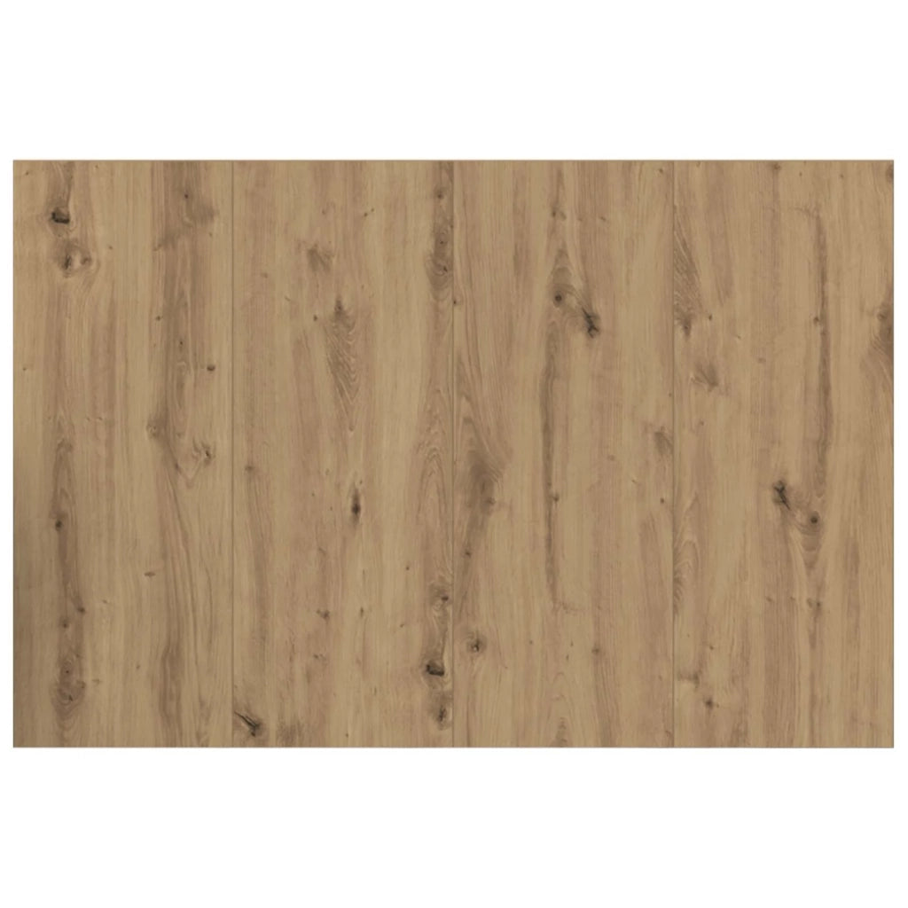 Testata con Comodino 3 pz-Set di 3 Testiera con Contenitore Rovere artigianale Legno multistrato 745258