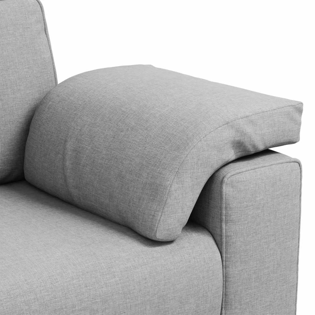 Divano-Sofa-Divanetto Grigio Nuvola 219 x 77 x 82 cm Tessuto