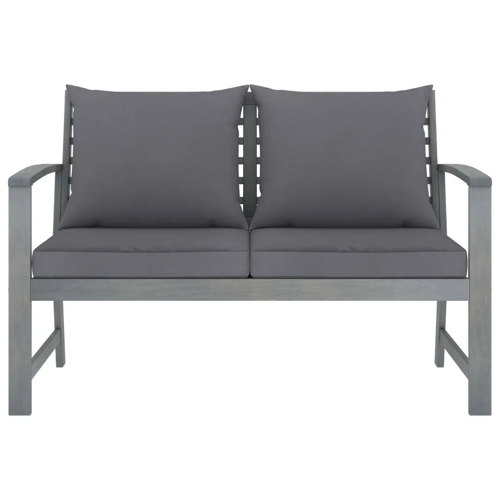 Set Divani da Giardino 4 pz con Cuscini in Massello di Acacia 311825