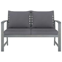 Set Divani da Giardino 4 pz con Cuscini in Massello di Acacia 311825