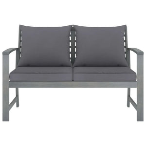 Set Divani da Giardino 4 pz con Cuscini in Massello di Acacia 311825