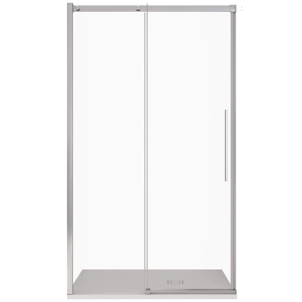 Porta Parete Doccia 130 cm 1 Anta Scorrevole in Cristallo Trasparente 8mm H200 Bonussi Eliane
