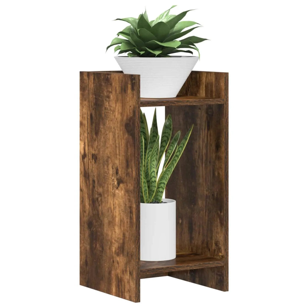 Supporto per piante 2 pcs Quercia Affumicata 30 x 30 x 60 cm