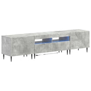 Mobile TV LED a 3 pezzi Grigio Cemento Legno ingegnerizzato 3416680