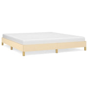 Letto matrimoniale | Letto per adulti | Giroletto senza Materasso Crema 180x200 cm in Tessuto