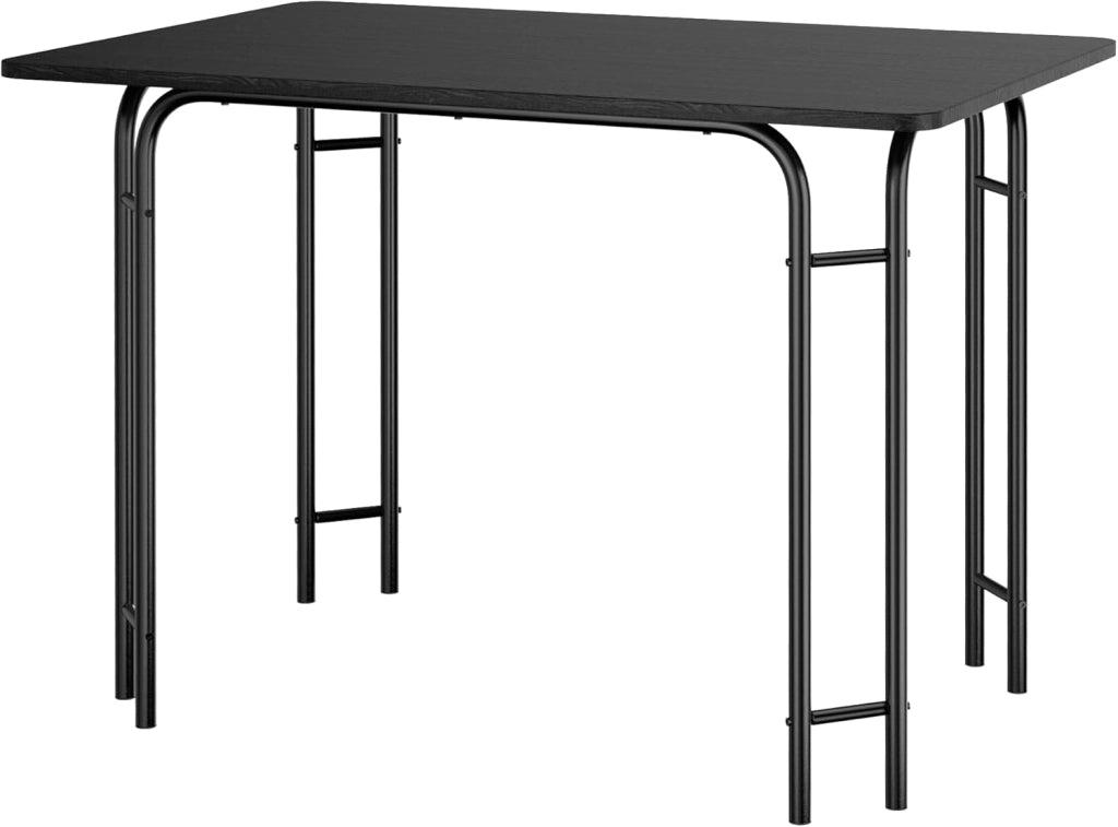 Set Tavolo e Sedie da Pranzo, Tavolo da Pranzo con Sedie, Set di Tavolo da Pranzo con 4 Sedie, Tavolo Legno, 4 Sedie Sala da Pranzo, Gamba in Metallo, per Sala da Pranzo
