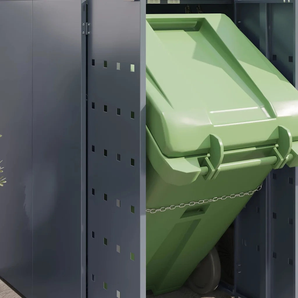 Contenitore per Rifiuti per 2 Bidoni Grigio chiaro CFW3659167