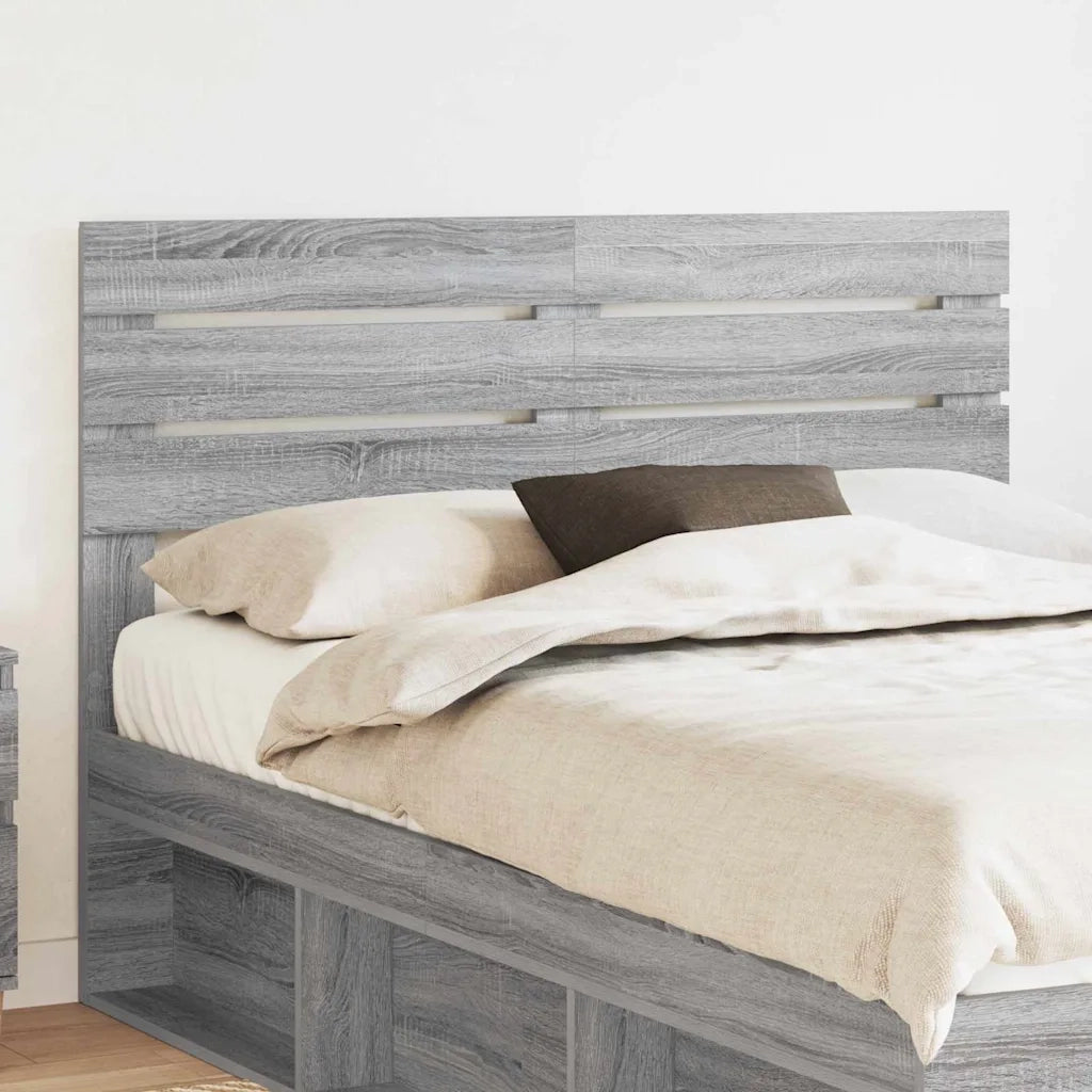 Testiera-Testata-Testiera Decorativa Grigio Sonoma 150 cm Legno multistrato 252186