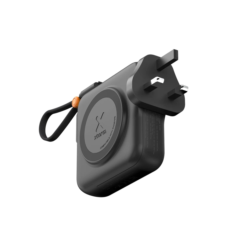 Caricatore da Viaggio 3-in-1 con Powerbank 10000mAh 30W USB-C Modello TravelPro Nero Xtorm