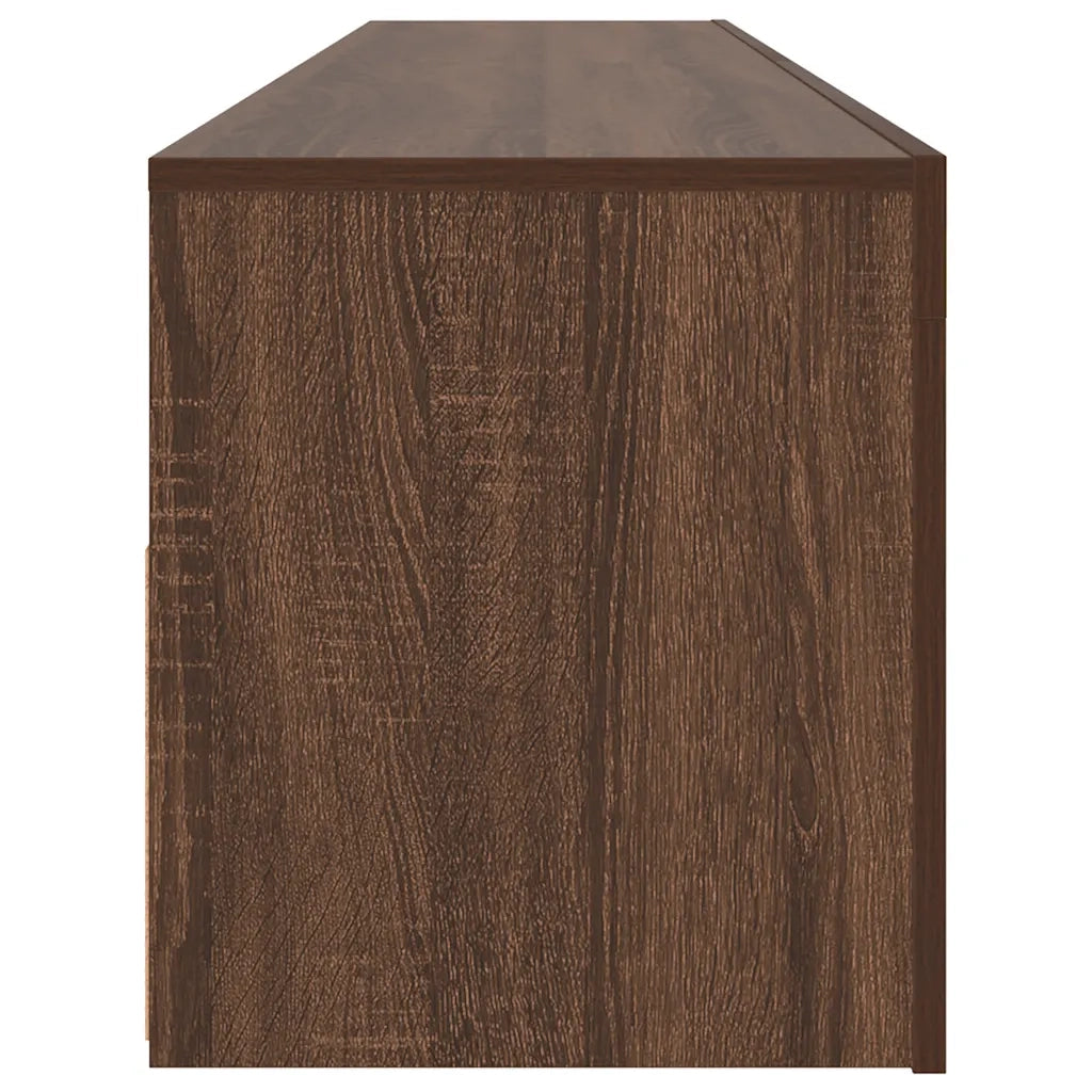 Mobile Porta TV con Luci LED Rovere Marrone 120x35x40 cm cod mxl 14094