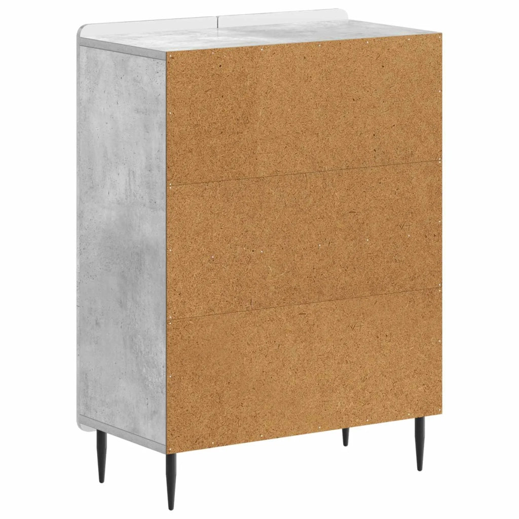 Mobiletto da Bagno ZWOLLE Grigio Cemento 59,5 x 31 x 79,5 cm 896398