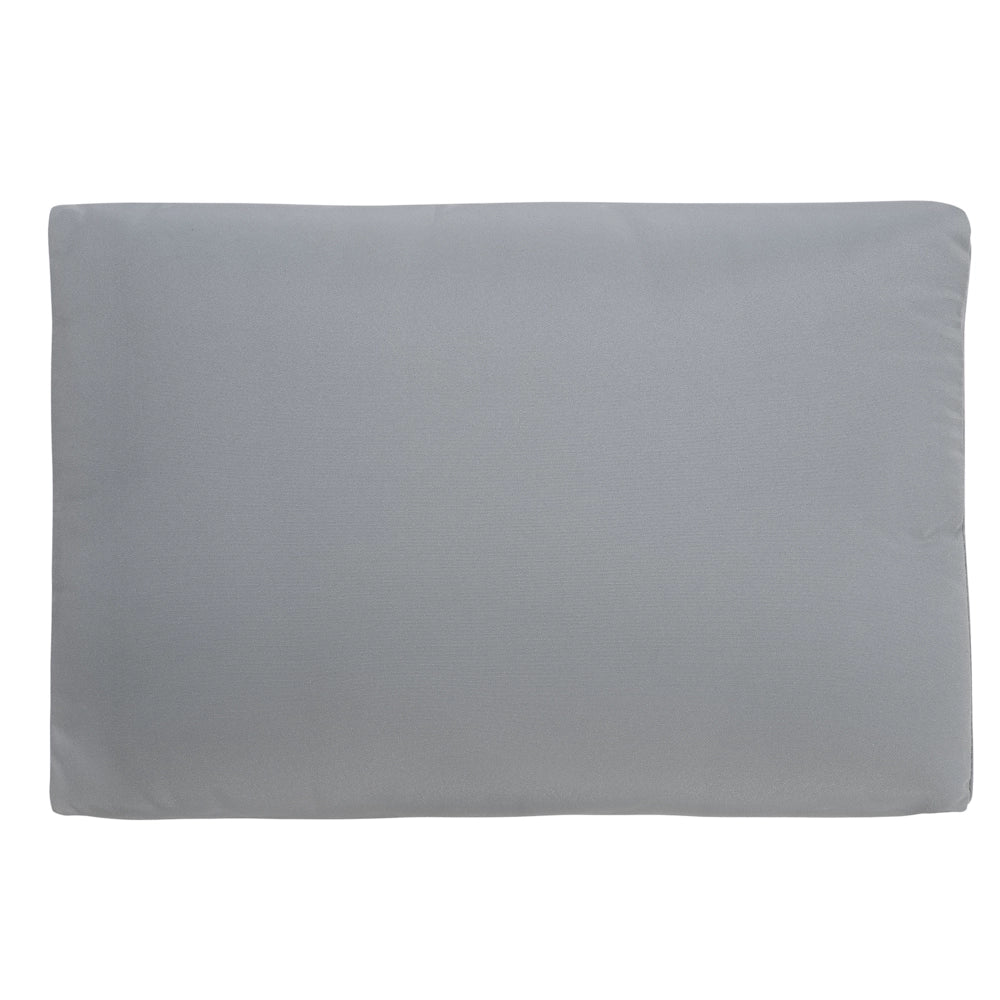 Set fodere per cuscini per set da giardino Cuscini sedile e schienale in tessuto poliestere grigio