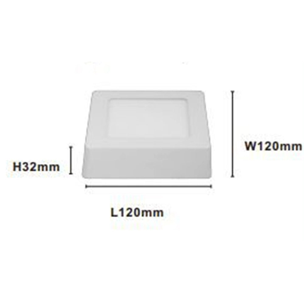 Trade Shop - Plafoniera Led Da Soffitto 6w Luce 3000k-6500k Parete Quadrato Con Interruttore 00168 -