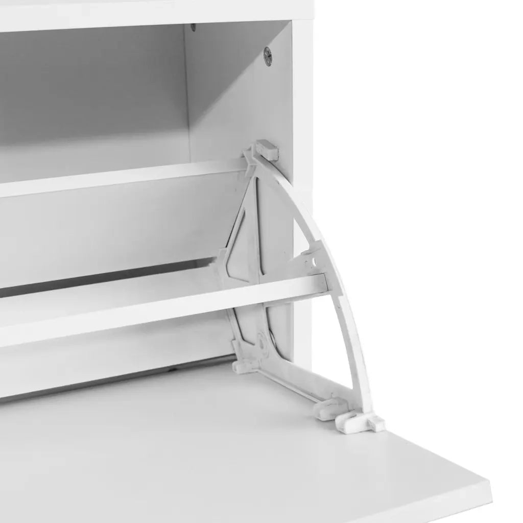 Panca con Scarpiera-Panca con Contenitore Bianca 80x24x45 cm