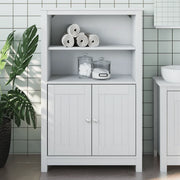 Mobile da Bagno BERG Bianco 69,5x34x110 cm Legno Massello Pino 358546