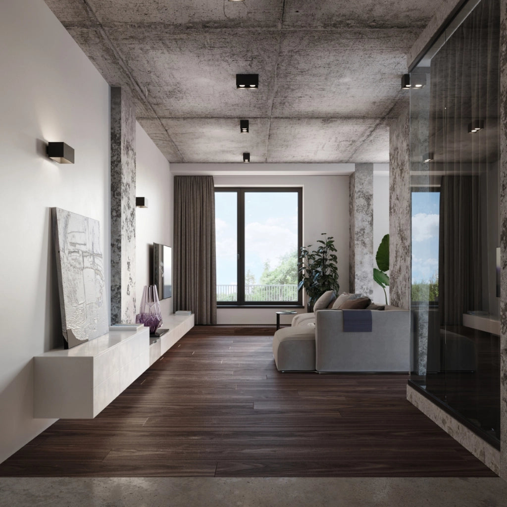 Faretto soffitto Tetris Maxi Pure Lume nero 2xGU10