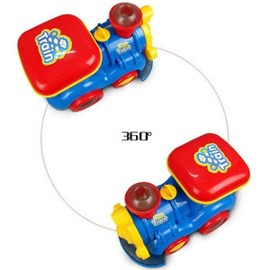 Trenino Locomotiva Giocattolo Bambini con Fumo Vapore Luci e Suoni a Batteria