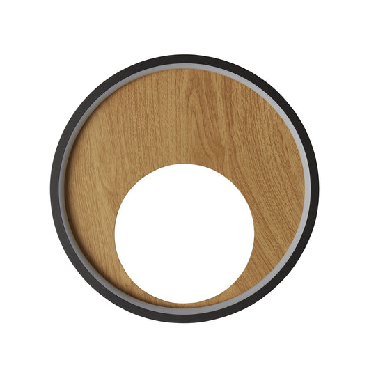 Applique Contemp Curiosità Acciaio Nero Policarbonato Marrone Led 11W 3000K