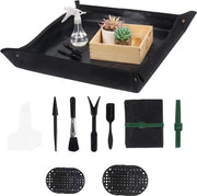 Set di strumenti per la rimpiantazione delle piante succulente - 21 pezzi (75 x 75 cm Nero)