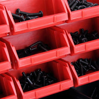 Pannello Da Parete Con 32 Box Portautensili Contenitori Attrezzi Officina Garage