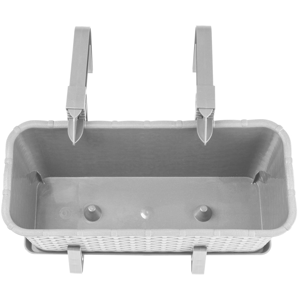 Fioriera da balcone KADAX con supporto, 40 cm + manici