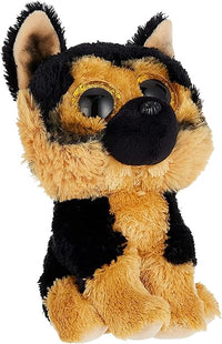 TY - Peluche - Beanie Boos - Cane Pastore Tedesco -Spirit - Marrone e Nero - Occhioni Oro glitter - Il peluche con gli o
