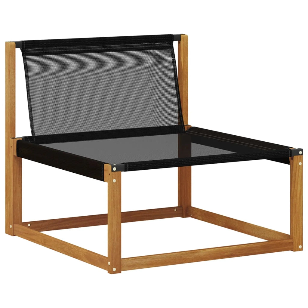 Set di divani da esterno con cuscino 8 pcs Naturale e Nero 3369275